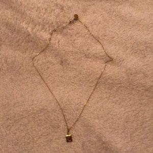 Stella & dot gold “C” necklace